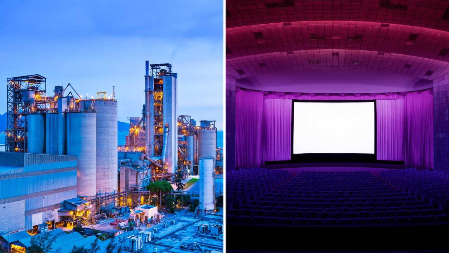 speakers in industrial settings and movie theatres