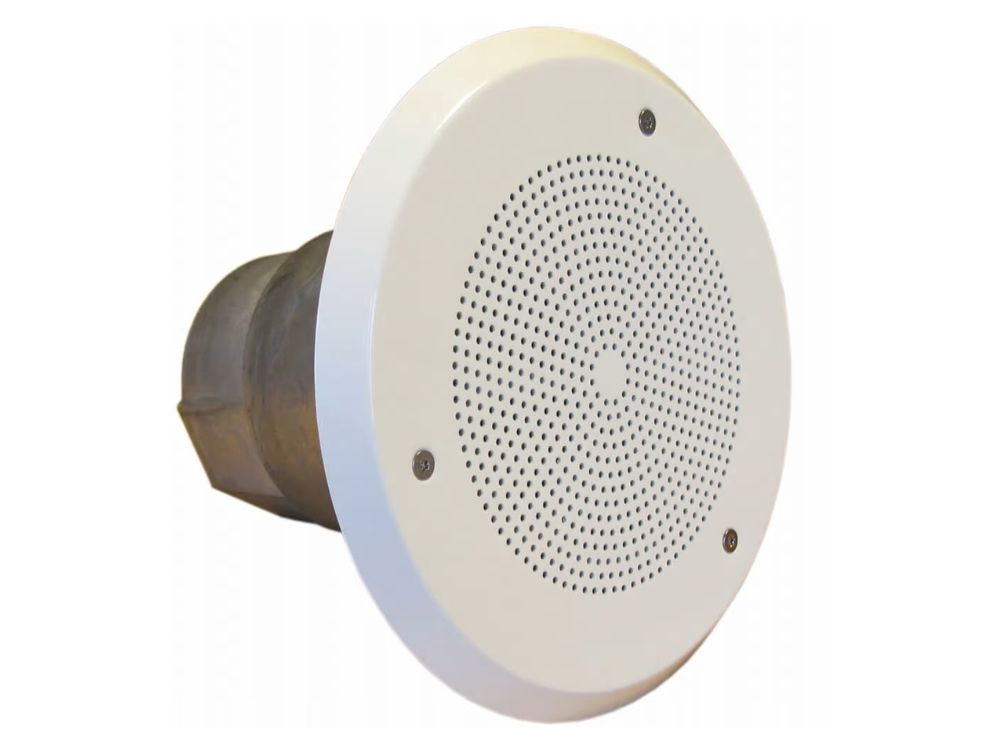 BA-56EExeN(T) Ex certified ceiling speaker for flush mounting. An IP-rating of 54, makes the loudspeaker very flexible regarding placement and the sound characteristics ensure high quality sound in any situation.